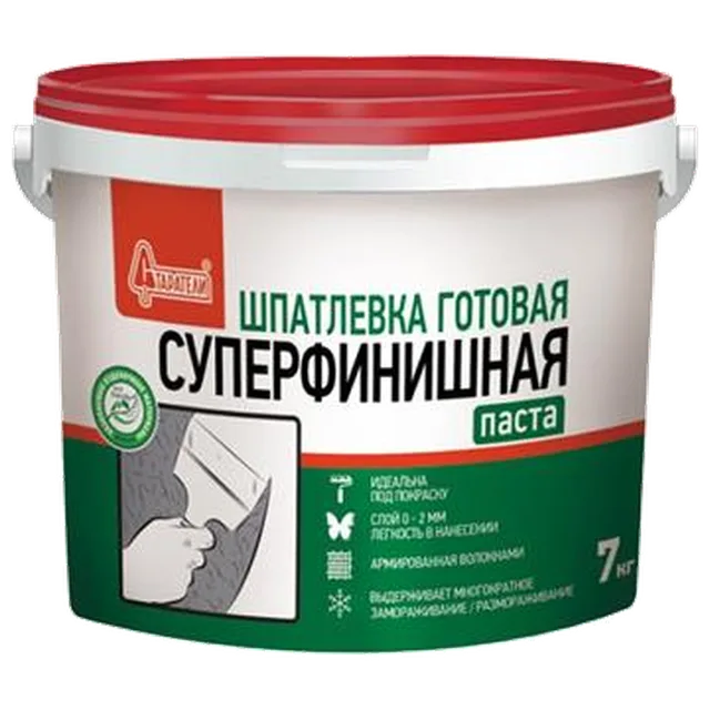 Старатели Шпатлевка полимерная готовая "Суперфинишная" паста 7 кг ведро
