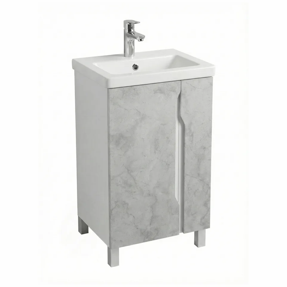 Тумба напольная EvaGold 50 "Ками 50" (ум. Фостер 500) цемент светлый