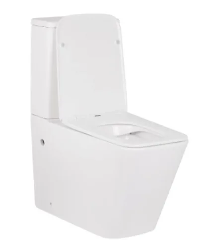 Унитаз-компакт HORKE QUADRO-0402-R система смыва RIMLESS, компл.в 2 ящ (675x390x855mm)