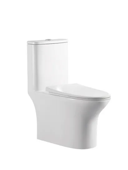 Унитаз-моноблок HORKE SM9614 (безобод, универ. выпуск, дюропласт,SC,Slim,с гофрой и подводкой)