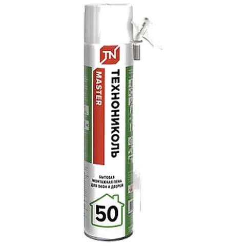 ТЕХНОНИКОЛЬ Пена монтажная бытовая 50л MASTER всесезонная(12 шт/уп)