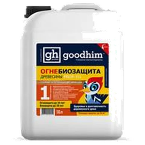 Огнебиозащита 1 группы (высшая)GOODHIM PROF 1G 10л/11.5кг