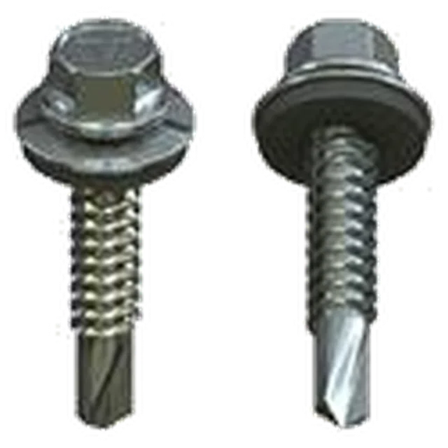 Саморез кровельный с шайбой  по металу св.№3 (6мм) 5,5*76 Daxmer (100шт)