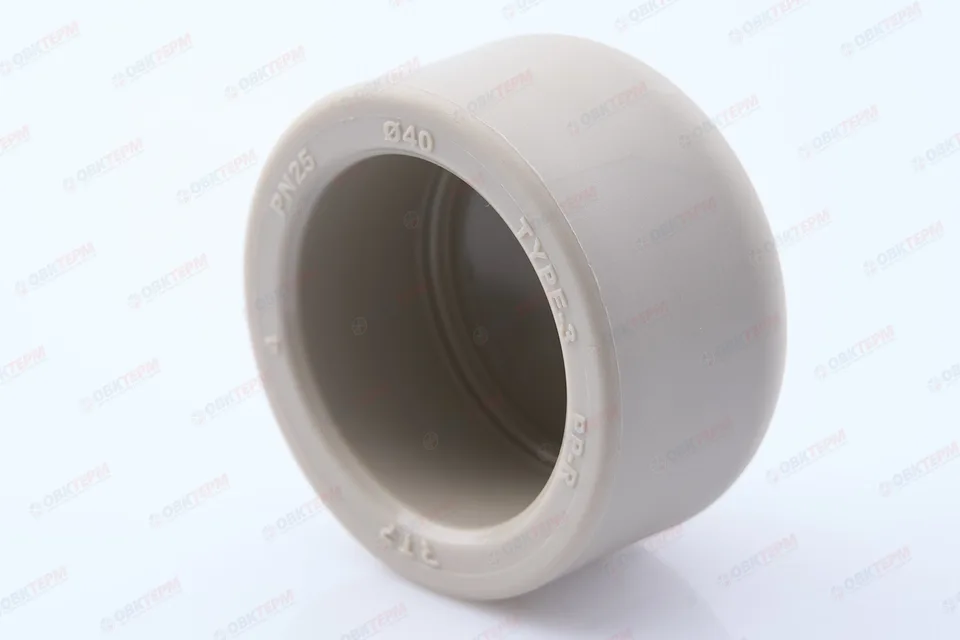 Заглушка 40 СЕРАЯ PP-R (RTP) (90/15)