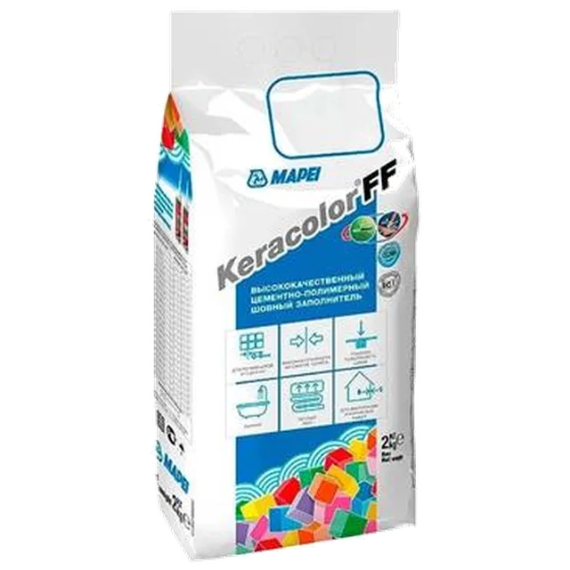 Затирка MAPEI Keracolor 103/2 кг, белая луна (8шт)