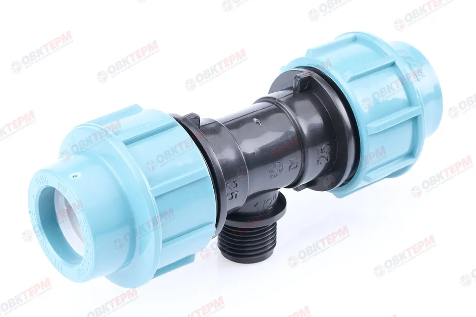 Тройник 25 * 1/2" н * 25 ПНД ИТАЛ/STR (120/10шт)