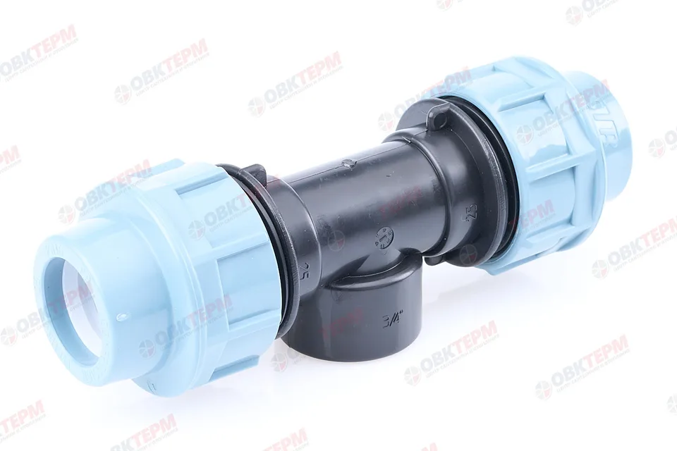 Тройник   25 *  3/4" в * 25   ПНД  ИТАЛ/STR  (120/10шт)