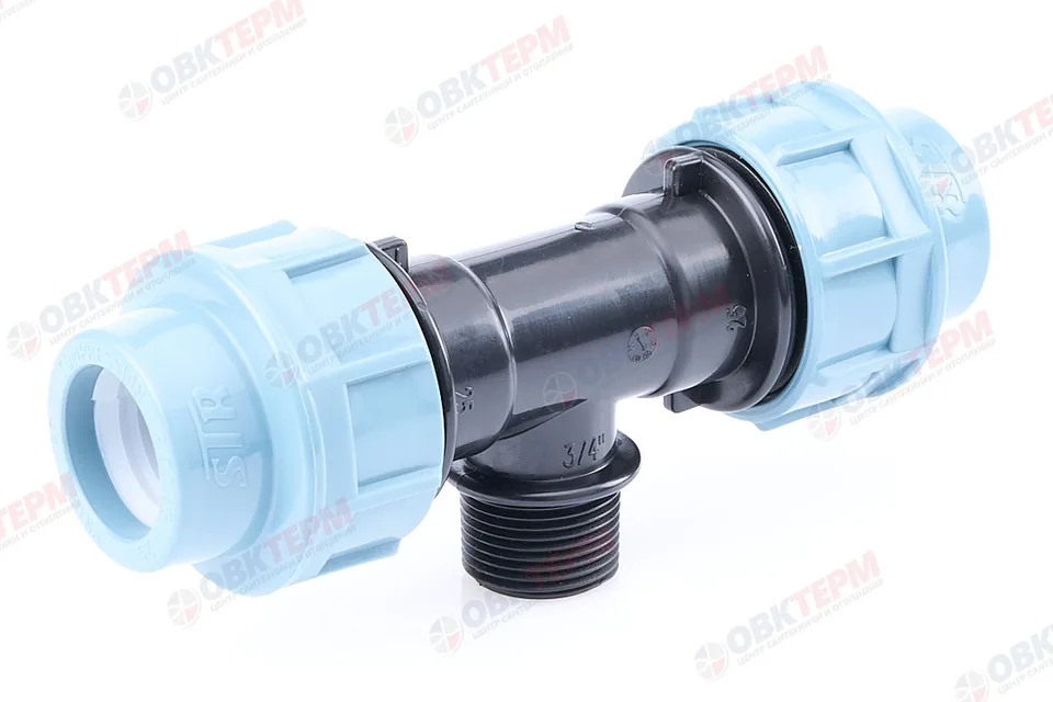 Тройник 25 * 3/4" н * 25 ПНД ИТАЛ/STR (120/8шт)