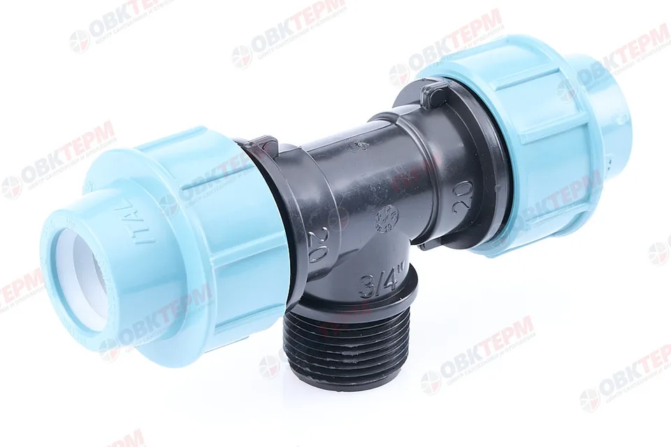Тройник   20 * 3/4" н * 20   ПНД  ИТАЛ/STR     (225/15шт)