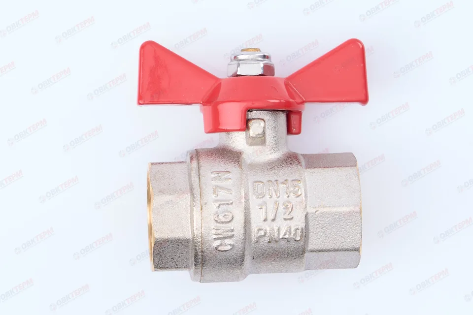 Кран шаровый Valtec 1/2" ВВ бабочка (16/256)