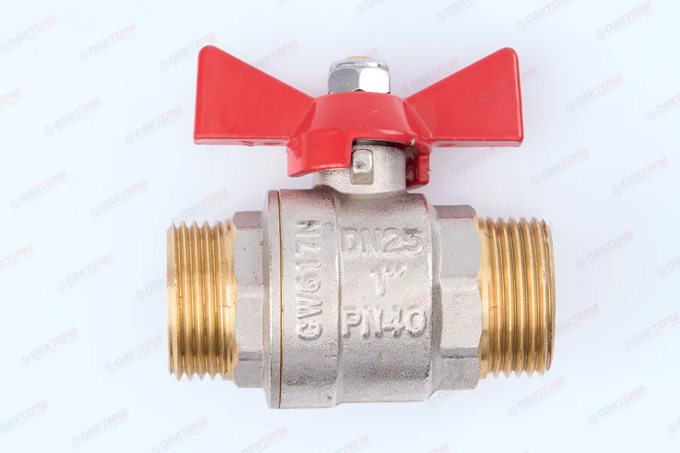 Кран шаровый Valtec 1" НН бабочка (6/90)