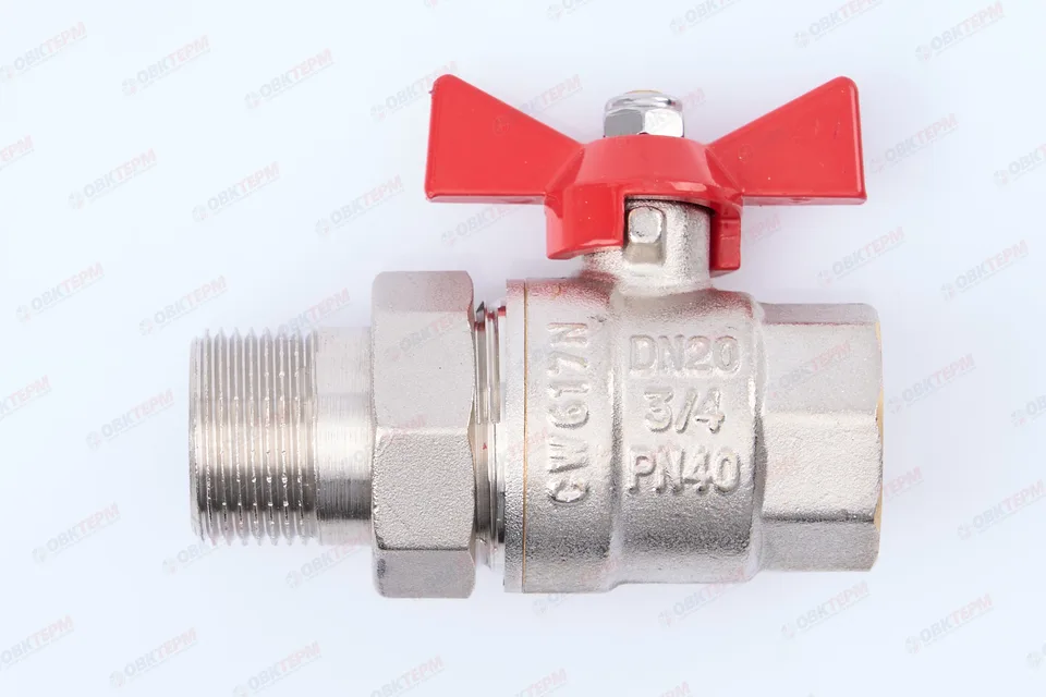 Кран шаровый с американкой      Valtec     3/4"  ВН   бабочка     (84/7)