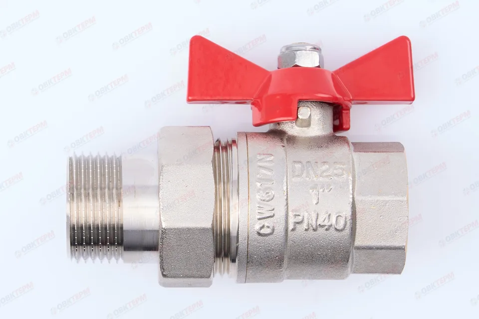 Кран шаровый с американкой      Valtec    1"  ВН   бабочка      (5/50)