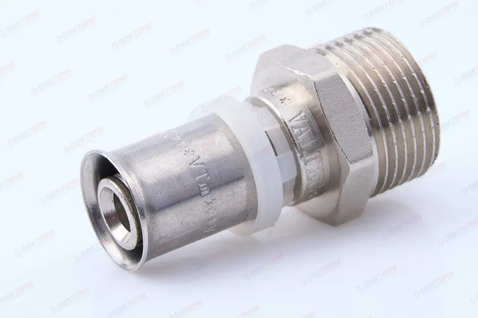 Соединитель  пресс с переходом на нар. р Valtec 16*3/4      (10уп/130ящ)