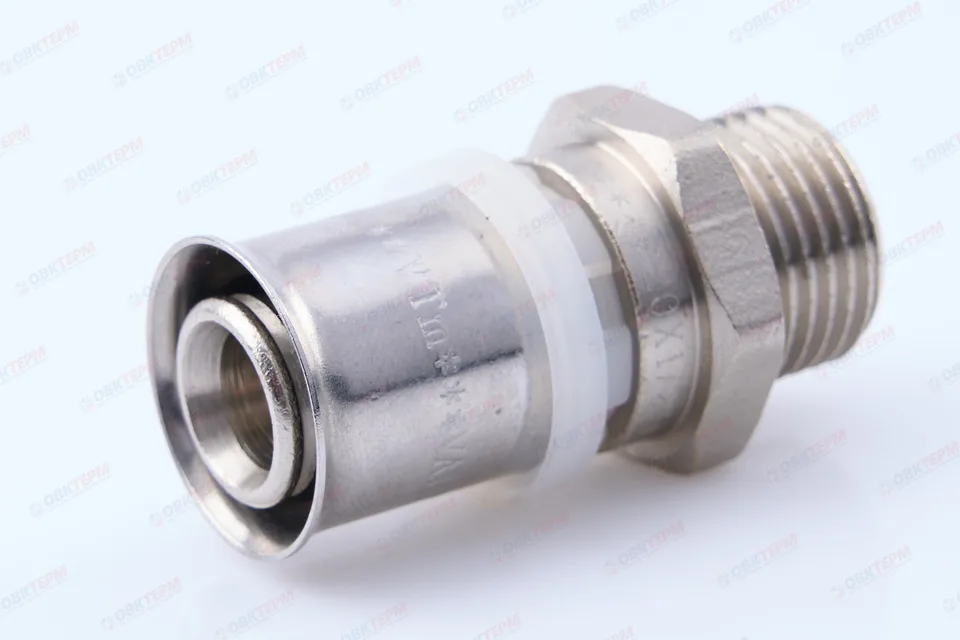 Соединитель  пресс с переходом на нар. р Valtec 20*1/2      (10уп/120ящ)