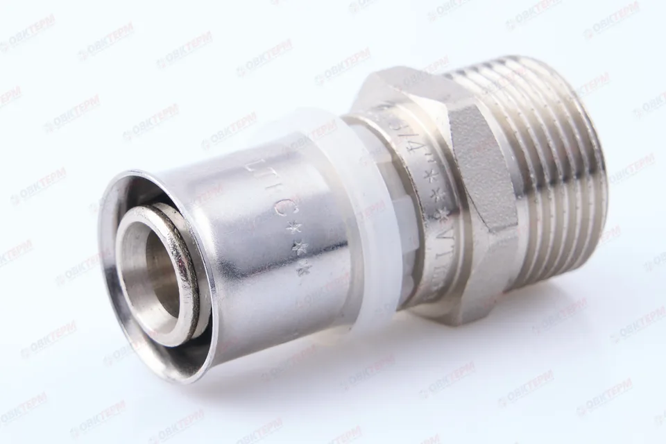Соединитель  пресс с переходом на нар. р Valtec 20*3/4       (10уп/110ящ)