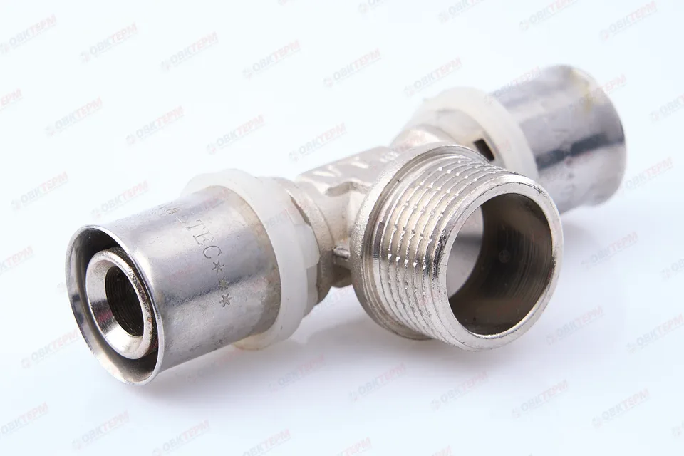 Тройник  пресс с переходом на нар. р. Valtec 20*3/4*20    (10шт)