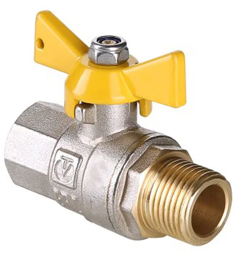 Кран шаровый ГАЗОВЫЙ Valtec бабочка 3/4" ВН (9уп/81ящ)