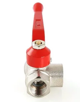 Кран 3-ходовой   шаровый     Valtec     1/2" ВВВ (6шт/72 ящ)