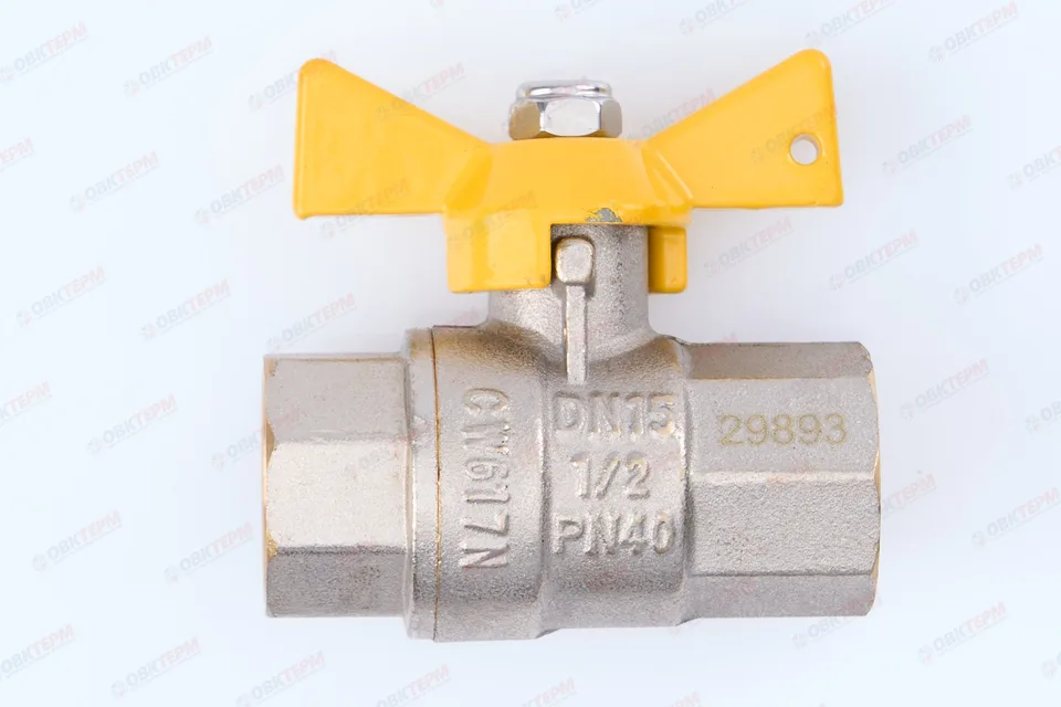 Кран шаровый ГАЗОВЫЙ Valtec бабочка 1/2" ВВ (16уп/144ящ)