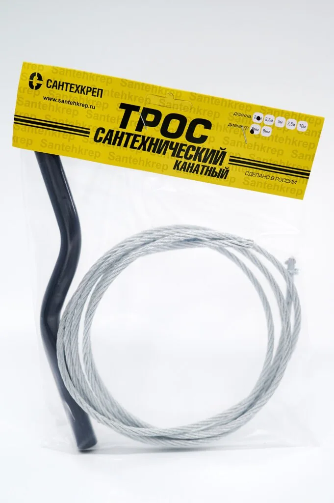 ТСК-5000   трос сантехнический канатный d-5,6 мм   L-5 м (20 шт.)