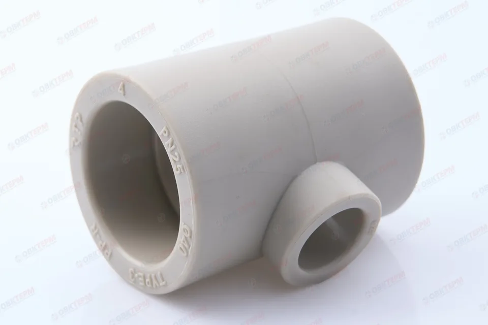 Тройник 40*20*40 СЕРЫЙ PP-R (RTP) (80/10)