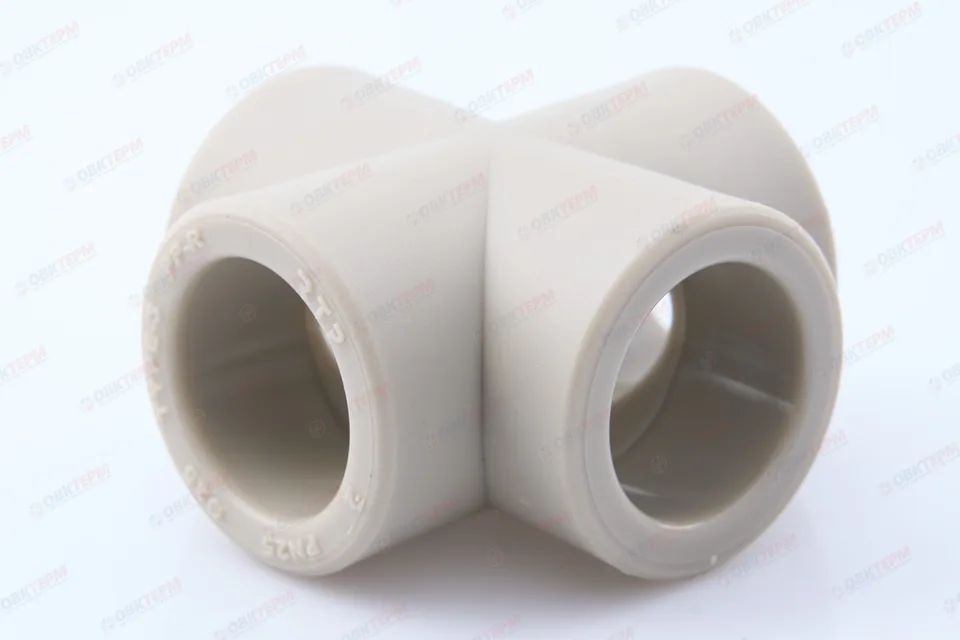 Крестовина  25  СЕРАЯ PP-R    (RTP)    (80/20)
