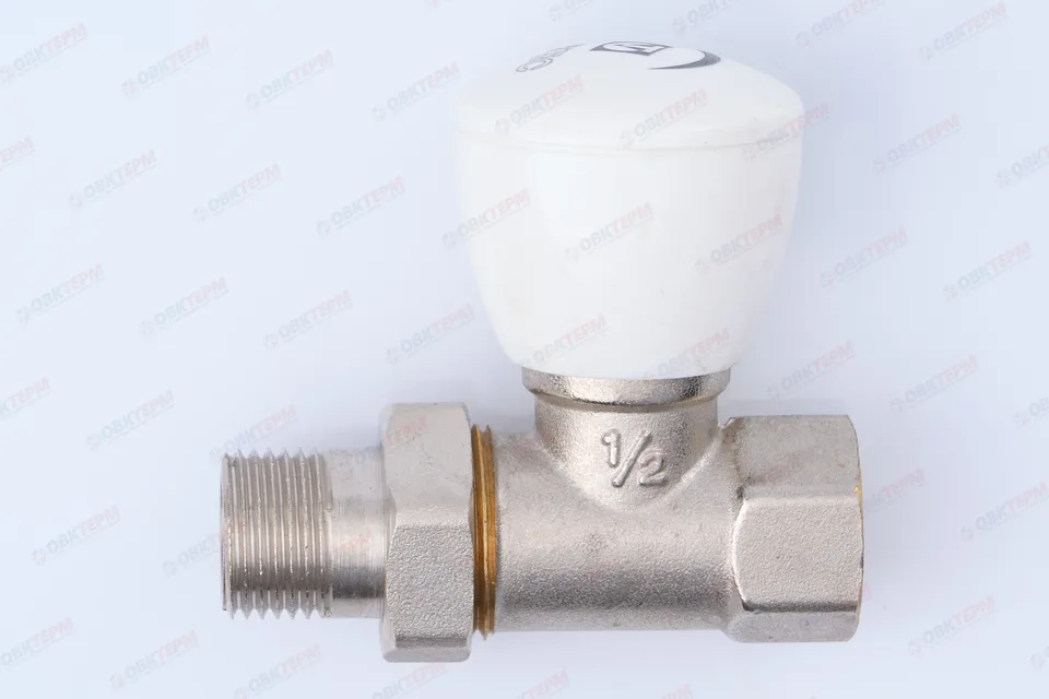 Кран рад. Valtec Клапан ручной для радиатора прямой 1/2" (верх)