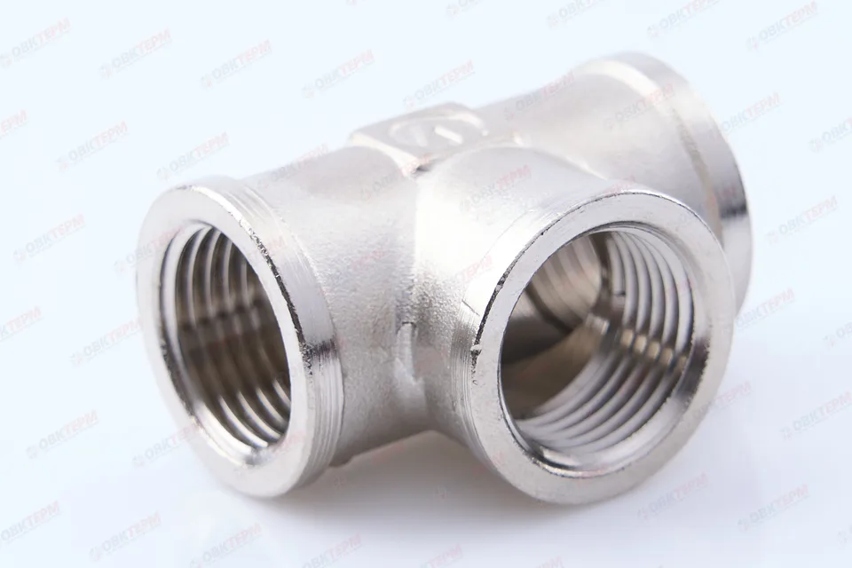 Тройник     1/2" ввв      никель  (Valtec)   (100ящ/10шт)