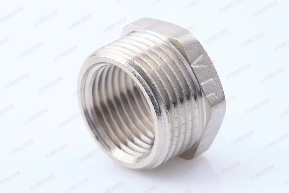 Футорка       3/4"н  -  1/2"в    никель   (Valtec)   (350ящ/10шт)