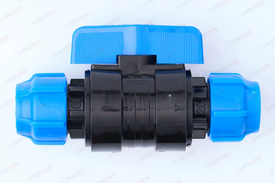 Кран 20 зажим ПНД ИТАЛ/Spektr/STR (160/16шт)