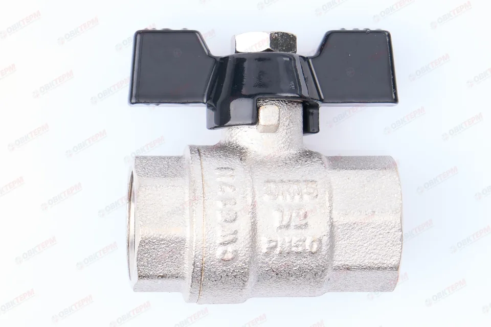Кран шаровый     TIM      1/2" ВВ   бабочка   (25шт/100ящ)