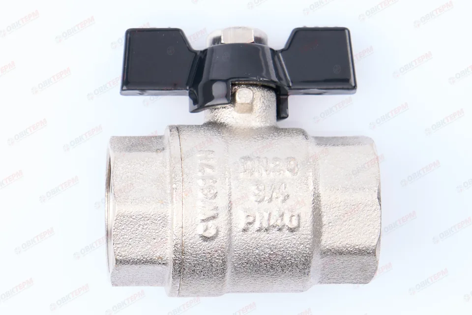 Кран шаровый     TIM      3/4" ВВ   бабочка   (15шт/60ящ)