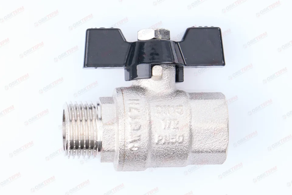 Кран шаровый     TIM      1/2" ВН   бабочка   (25шт/100ящ)