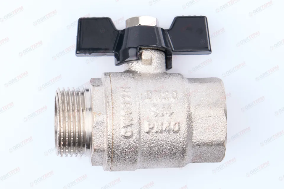 Кран шаровый TIM 3/4" ВН бабочка (15шт/60ящ)