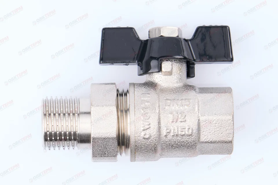 Кран шаровый с американкой TIM 1/2" (16шт/64ящ)