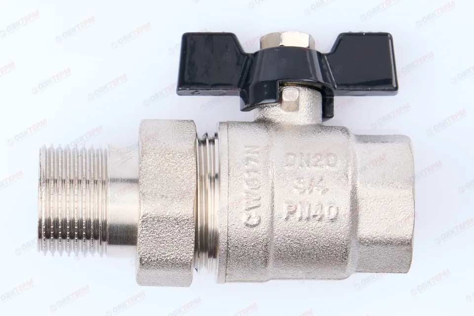 Кран шаровый с американкой TIM 3/4" (12шт/48ящ)