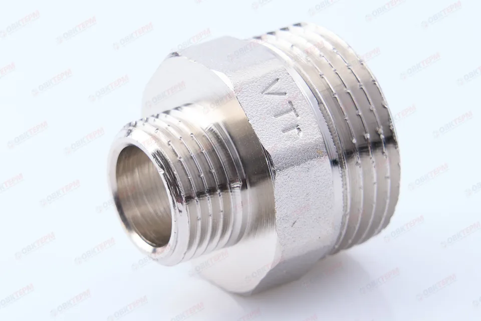 Ниппель     1" н  -  1/2" н      никель   (Valtec)   (10уп/130ящ)