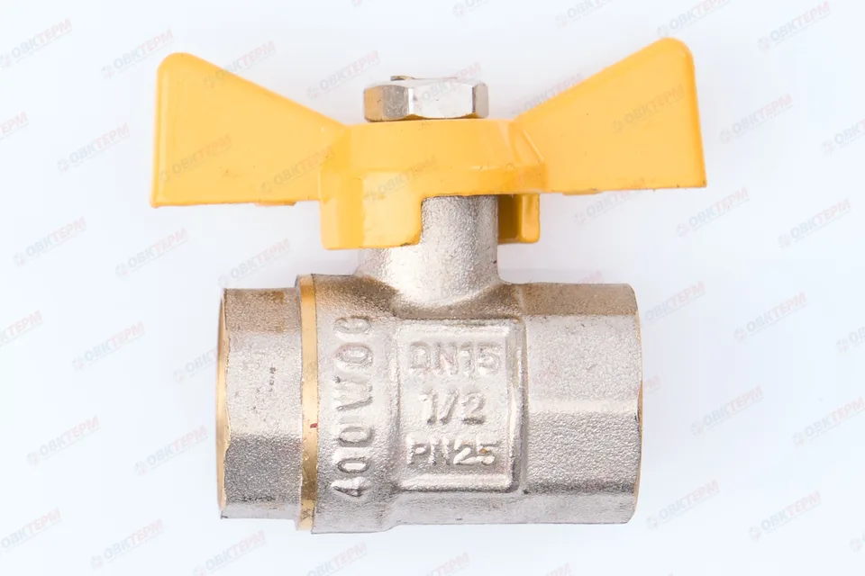 Кран шаровый     ТСМ      1/2" ВВ бабочка  ГАЗОВЫЙ      (240/24)