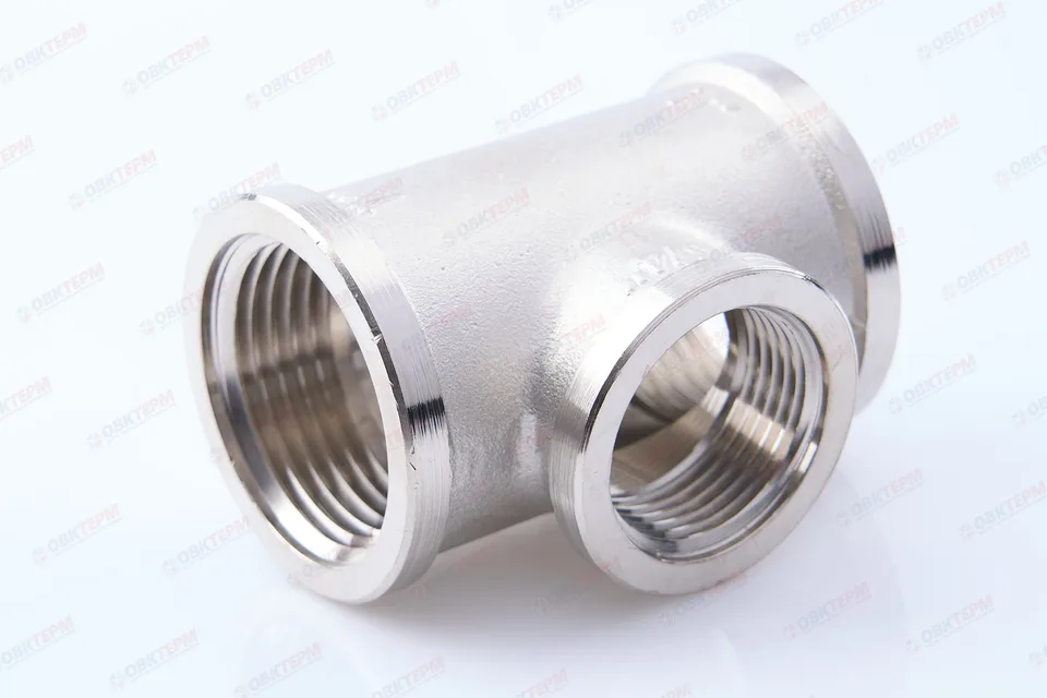 Тройник   1"- 3/4 -1" ввв      никель   (Valtec)     (5уп/30ящ)