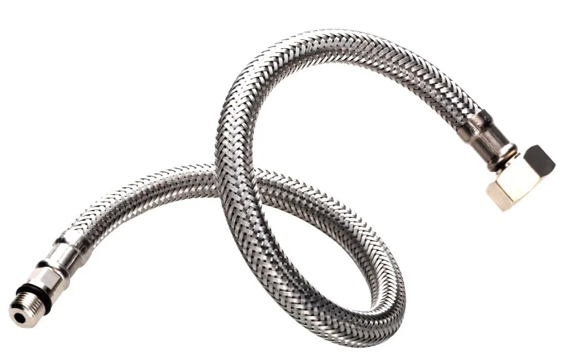 Шланг д/смес   TUCAI  H1/2-M10-L17   0,4 м корот  (нержавейка)