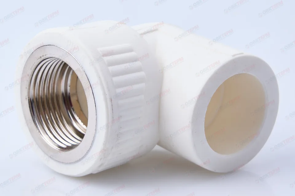 Угол с МРВ  25 * 3/4"      (белый)   (90/5)  (TIM)