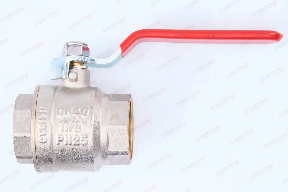 Кран шаровый        Valtec    1 1/2"  ВВ   ручка     (2/20)