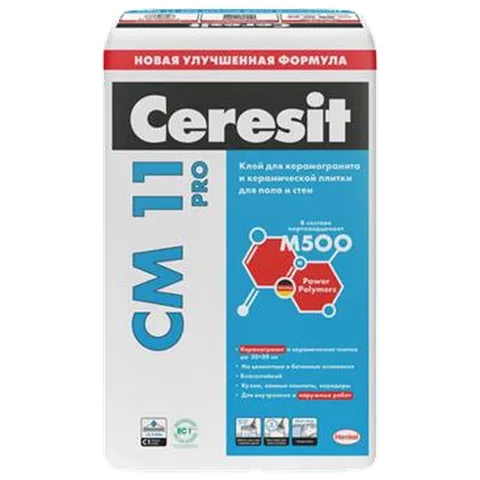 Ceresit CM 11 PRO Клей д/плитки, класс C1 T, 25 кг(48 м\паллета)