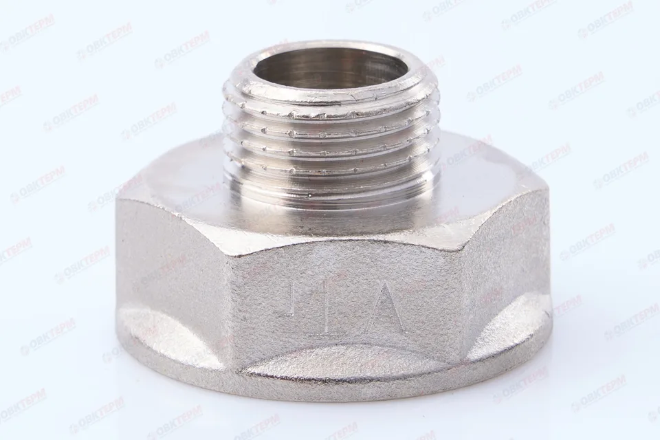 Переходник 1" в - 1/2" н никель (Valtec) (140ящ/10шт)