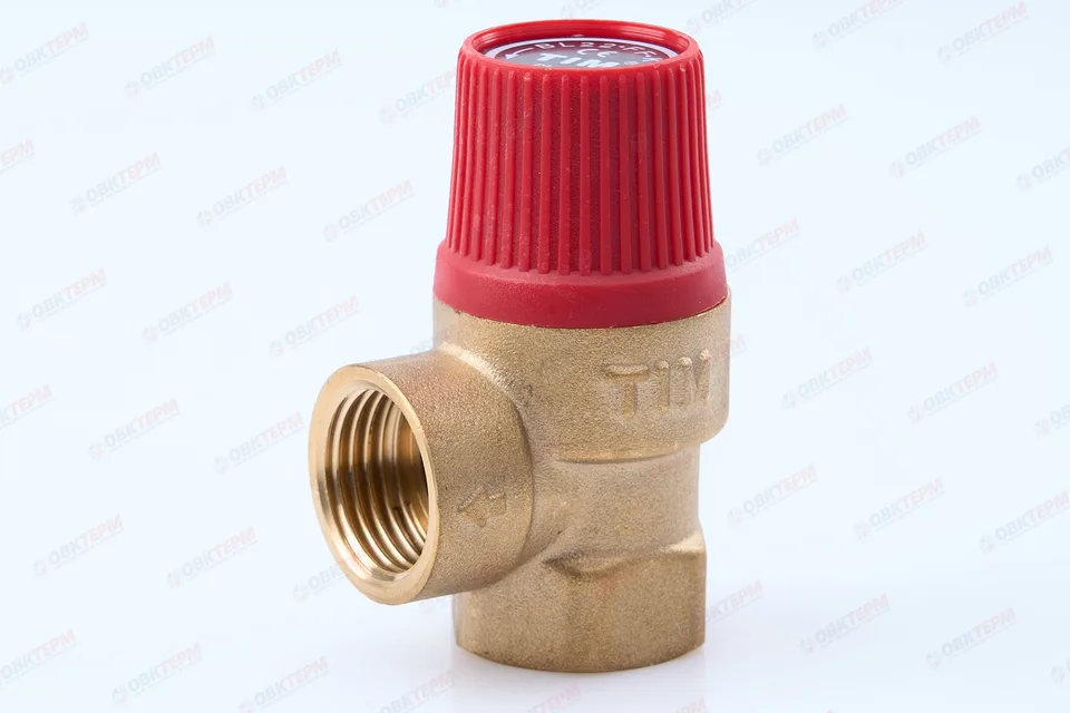 Предохранительный клапан 1/2" TIM (6 bar) вв (10шт)