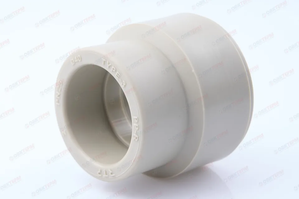 Муфта переход. ВН 63*40 СЕРАЯ PP-R (RTP) (48/8)