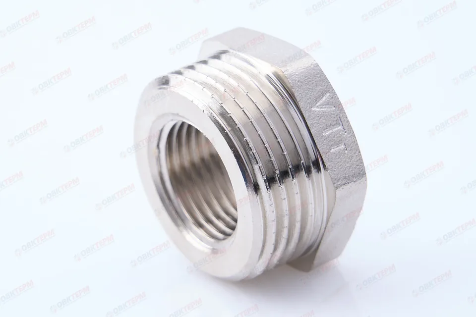 Футорка      1"н  -  1/2"в         никель   (Valtec)   (180ящ/10шт)