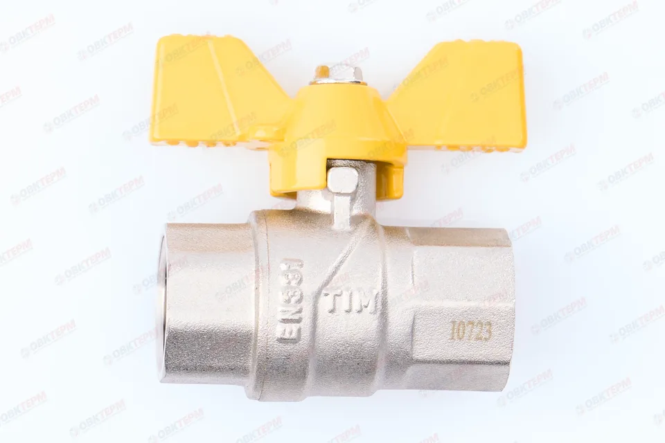 Кран шаровый   ГАЗОВЫЙ      TIM     бабочка     1/2" ВВ   (15шт/60ящ)