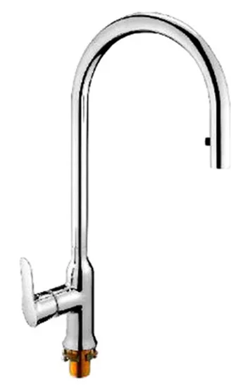 Смеситель д/кухни хром  G1052-5 *   (ф35, выдвижная лейка, на гайке)   GAPPO